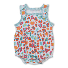 Load image into Gallery viewer, Sleeveless leopard baby girls summer romper