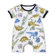 Load image into Gallery viewer, Short sleeves dinosaurs kids boys summer romper