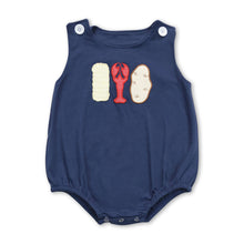 Load image into Gallery viewer, Sleeveless crawfish corn naby baby boys romper
