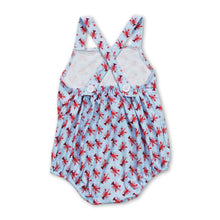 Load image into Gallery viewer, Crawfish sleeveless bubble baby boy romper