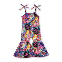Load image into Gallery viewer, Suspender colorful tiger leopard party girls jumpsuit