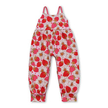 Load image into Gallery viewer, Strawberry flower sleeveless baby girls spring romper