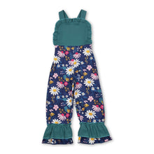 Load image into Gallery viewer, Sleeveless floral baby girls jumpsuit