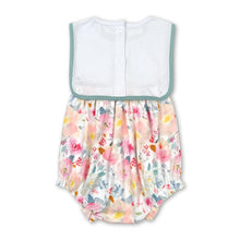 Load image into Gallery viewer, Sleeveless I love DAD floral baby girls romper