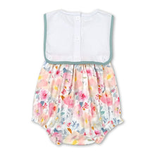 Load image into Gallery viewer, Sleeveless I love MOM floral baby girls romper