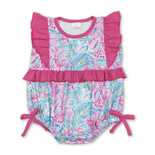 Load image into Gallery viewer, Flutter sleeves watermelon bow baby girls romper