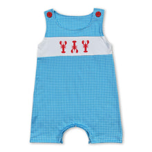 Load image into Gallery viewer, Sleeveless crawfish baby boy summer romper