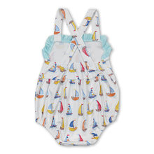 Load image into Gallery viewer, Strap boat ruffle baby girls summer romper