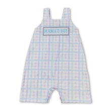 Load image into Gallery viewer, Mama's boy plaid Mother's day baby romper