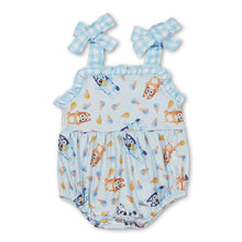 Load image into Gallery viewer, Straps dog ice cream baby girls summer romper
