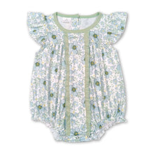Load image into Gallery viewer, Flutter sleeves floral baby girls summer romper