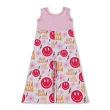 Load image into Gallery viewer, Pink sleeveless wild child smile girls jumpsuit