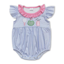 Load image into Gallery viewer, Flutter sleeves stripe golf baby girls romper