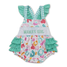 Load image into Gallery viewer, Mama's girl leopard baby kids romper