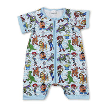 Load image into Gallery viewer, Short sleeves toy dog baby kids zipper romper