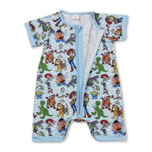 Load image into Gallery viewer, Short sleeves toy dog baby kids zipper romper