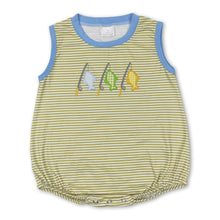 Load image into Gallery viewer, Sleeveless stripe fishing baby boy summer romper