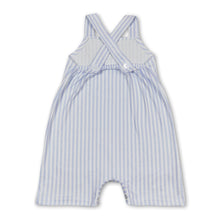 Load image into Gallery viewer, Stripe straps pocket baby boy summer romper