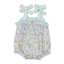 Load image into Gallery viewer, Straps floral baby girls spring summer romper