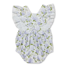 Load image into Gallery viewer, Flutter sleeves floral baby girls spring summer romper