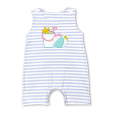 Load image into Gallery viewer, Sleeveless stripe ball baby boy summer beach romper