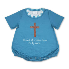 Load image into Gallery viewer, Short sleeves cross baby boys romper
