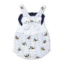 Load image into Gallery viewer, Stripe duck baby girls summer romper