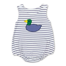 Load image into Gallery viewer, Sleeveless stripe duck baby boy summer romper