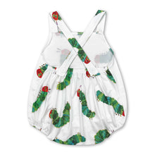 Load image into Gallery viewer, Straps caterpillar baby boy summer romper