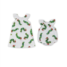 Load image into Gallery viewer, Flutter sleeves caterpillar baby girls summer romper