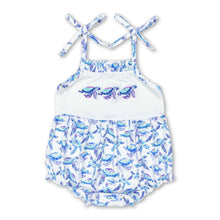 Load image into Gallery viewer, Straps turtle baby girls summer romper
