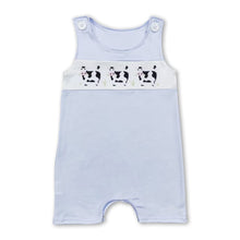 Load image into Gallery viewer, Sleeveless cow baby boy summer romper