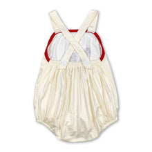 Load image into Gallery viewer, Yellow straps bear baby boys pocket romper