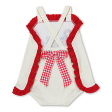 Load image into Gallery viewer, Yellow straps bear baby girls pocket romper