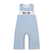 Load image into Gallery viewer, Sleeveless dog print baby boy romper