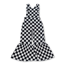 Load image into Gallery viewer, Black straps kids girls bell bottoms jumpsuit