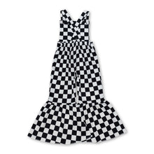 Load image into Gallery viewer, Black straps kids girls bell bottoms jumpsuit