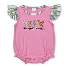 Load image into Gallery viewer, This is god's country fish deer duck baby girls romper