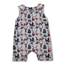 Load image into Gallery viewer, Sleeveless deer duck dog hunting baby boy romper
