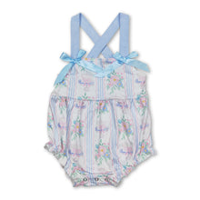 Load image into Gallery viewer, Straps cake floral bow baby girls summer romper
