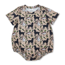 Load image into Gallery viewer, Short sleeves dog duck call baby boy romper