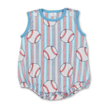 Load image into Gallery viewer, Sleeveless baseball baby boys summer romper
