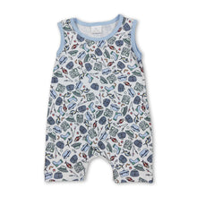 Load image into Gallery viewer, Sleeveless boots lure fishing baby boy romper