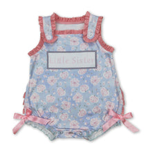 Load image into Gallery viewer, Sleeveless floral little sister baby girls summer romper