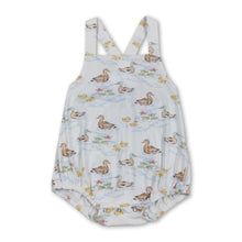 Load image into Gallery viewer, Straps duck print baby boy summer romper