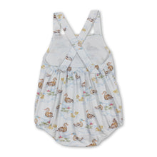 Load image into Gallery viewer, Straps duck print baby boy summer romper