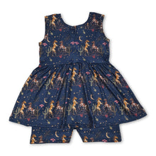 Load image into Gallery viewer, Cactus horse rodeo girls summer one piece jumpsuit