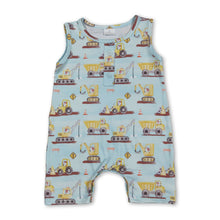 Load image into Gallery viewer, Sleeveless constructions baby boy summer romper