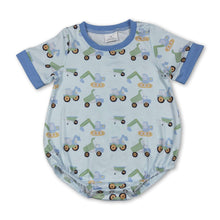 Load image into Gallery viewer, Short sleeves constructions baby boy summer romper