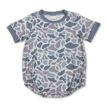 Load image into Gallery viewer, boy camo print baby short sleeve romper